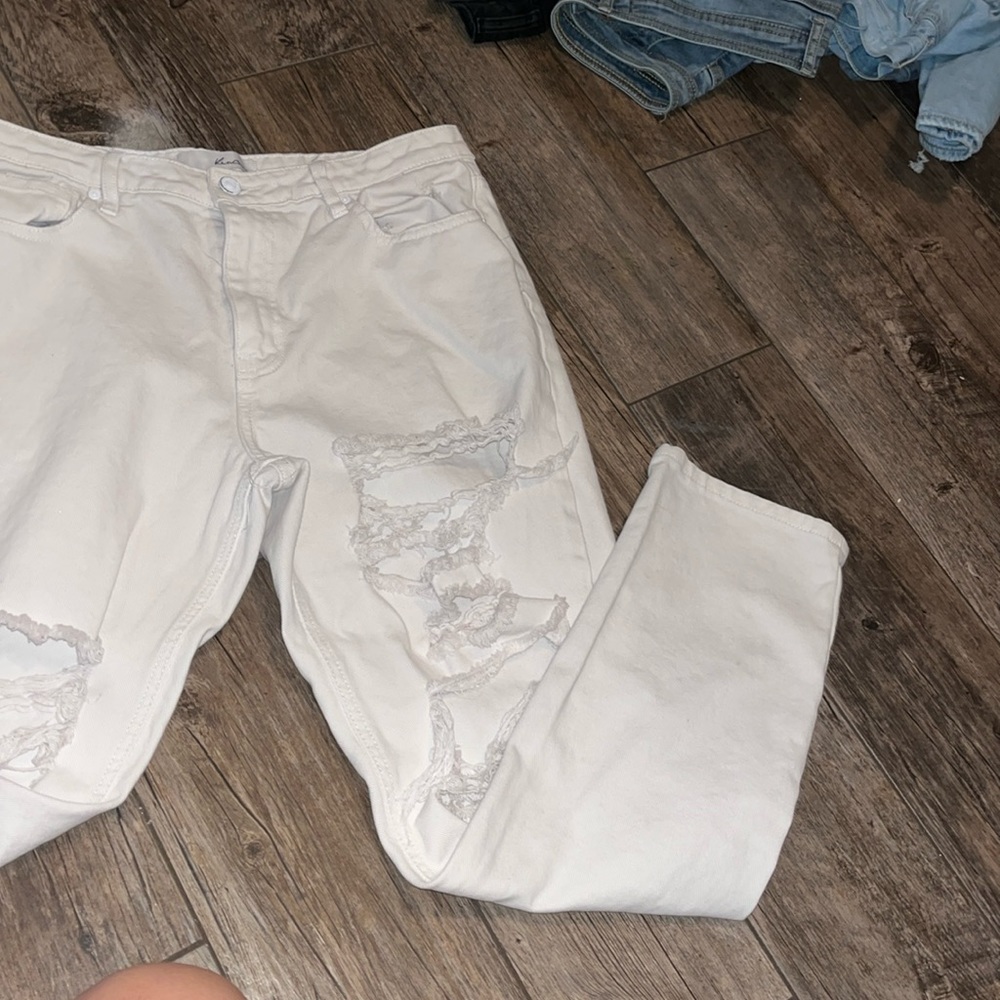 White KanCan Straight Cut Denim